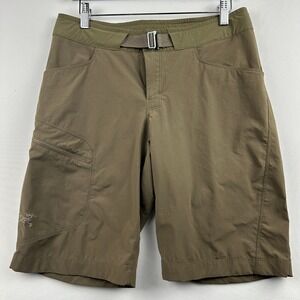 Arc'teryx Lefroy 11' Lightweight Shorts Sz 30 Olive Khaki Hiking Belt Gorpcore